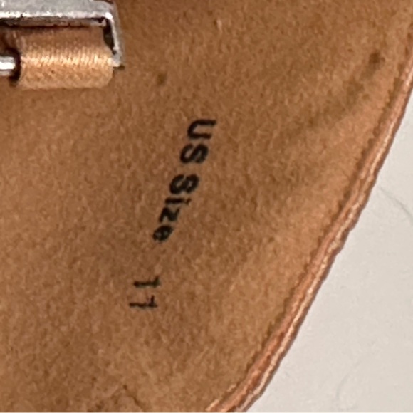 Featherlite Ballroom Dance Shoes Style: SARA Size 11 M Nude Satin 2.2” Heel NIB - Picture 13 of 14